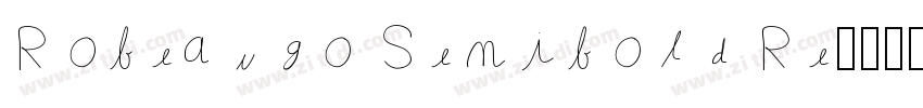 Robeaugo Semibold Re字体转换